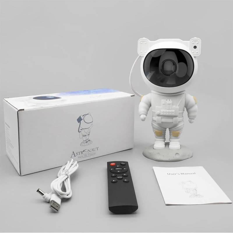 Nebula Arrays™ Galaxy Astronaut Projector With Remote And 360 Movement